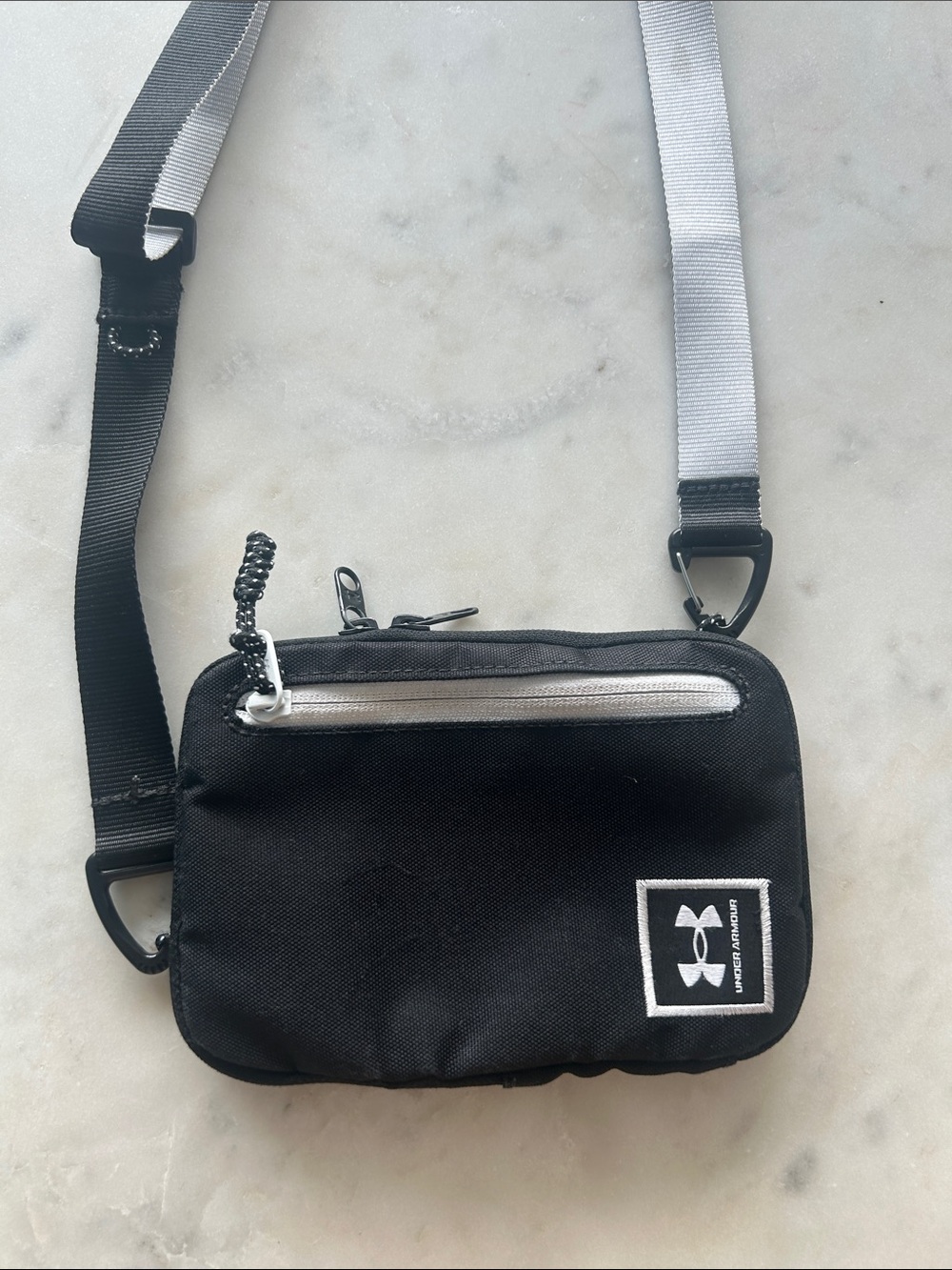 Under Armour Black and Gray Crossbody Sling Bag